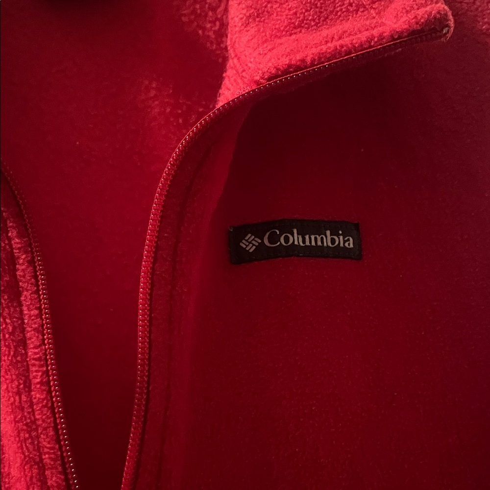 Columbia Women's Red Fleece Vest - Picture 3 of 5